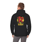 DC Robin Graffiti Hoodie — Dick Grayson "R" Street Art Pullover