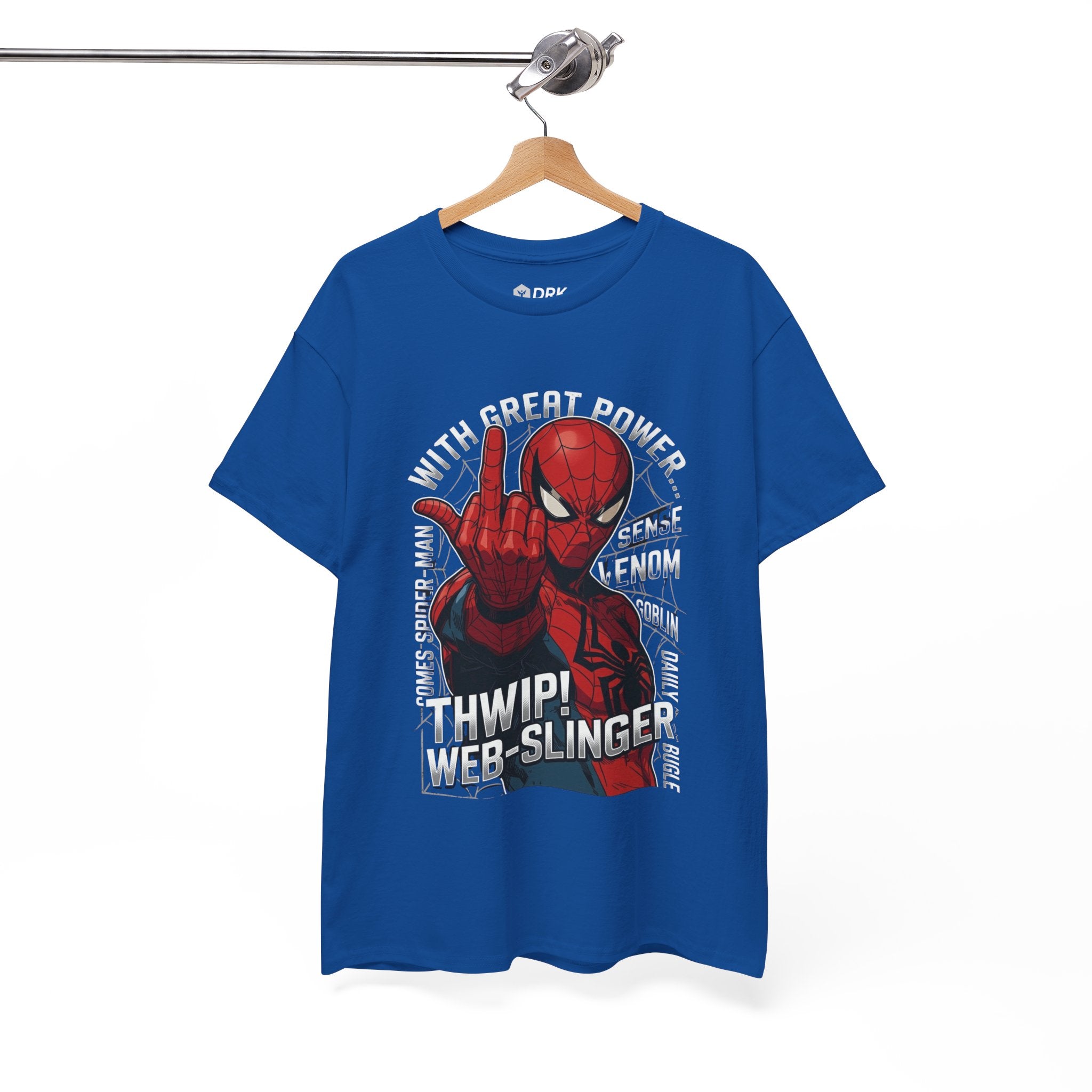 Marvel Spider-Man 'Gives the Finger' Comic Tee — Web-Slinger Graphic T-Shirt