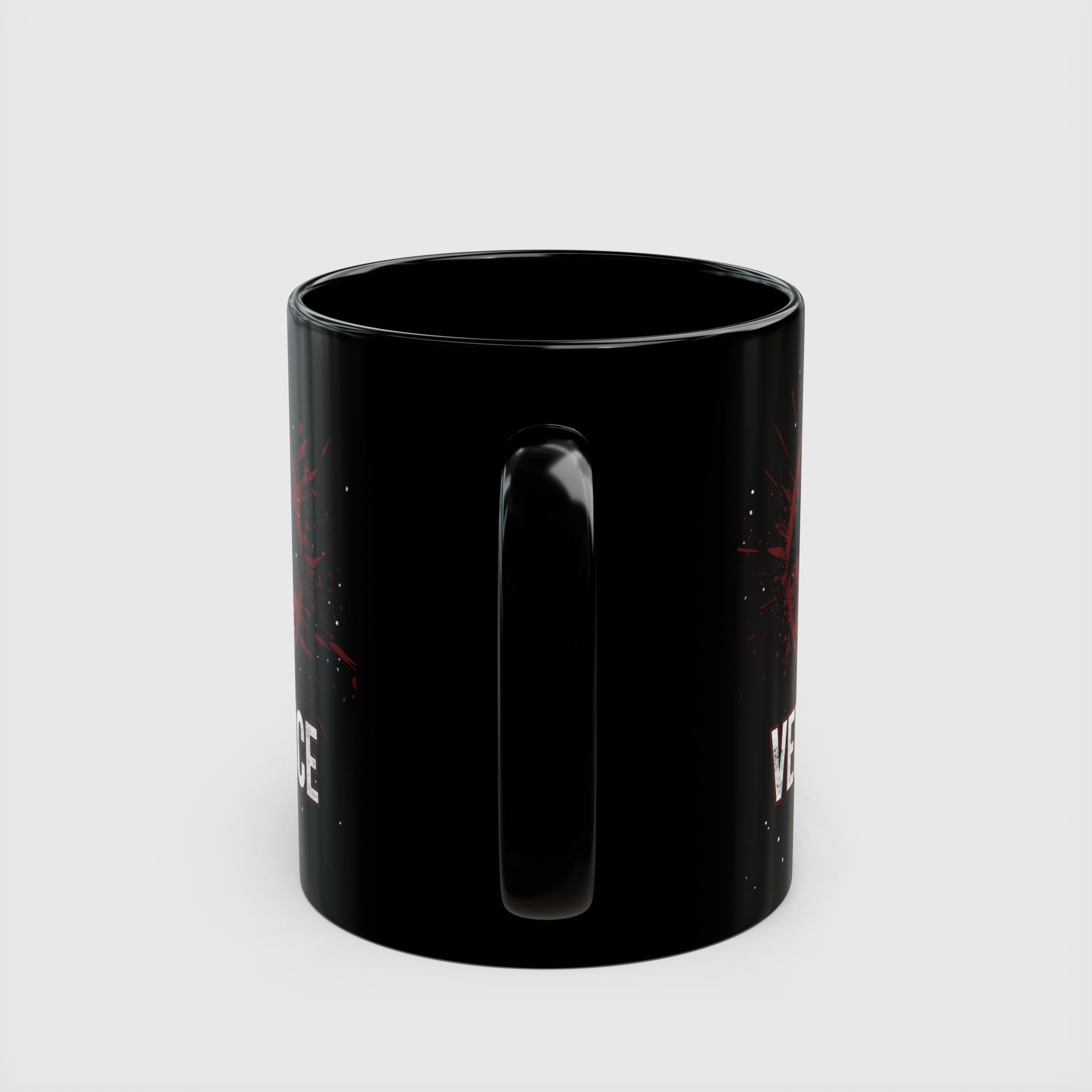 Batman Vengeance Blood Splatter Black Ceramic Mug - Drkheroz