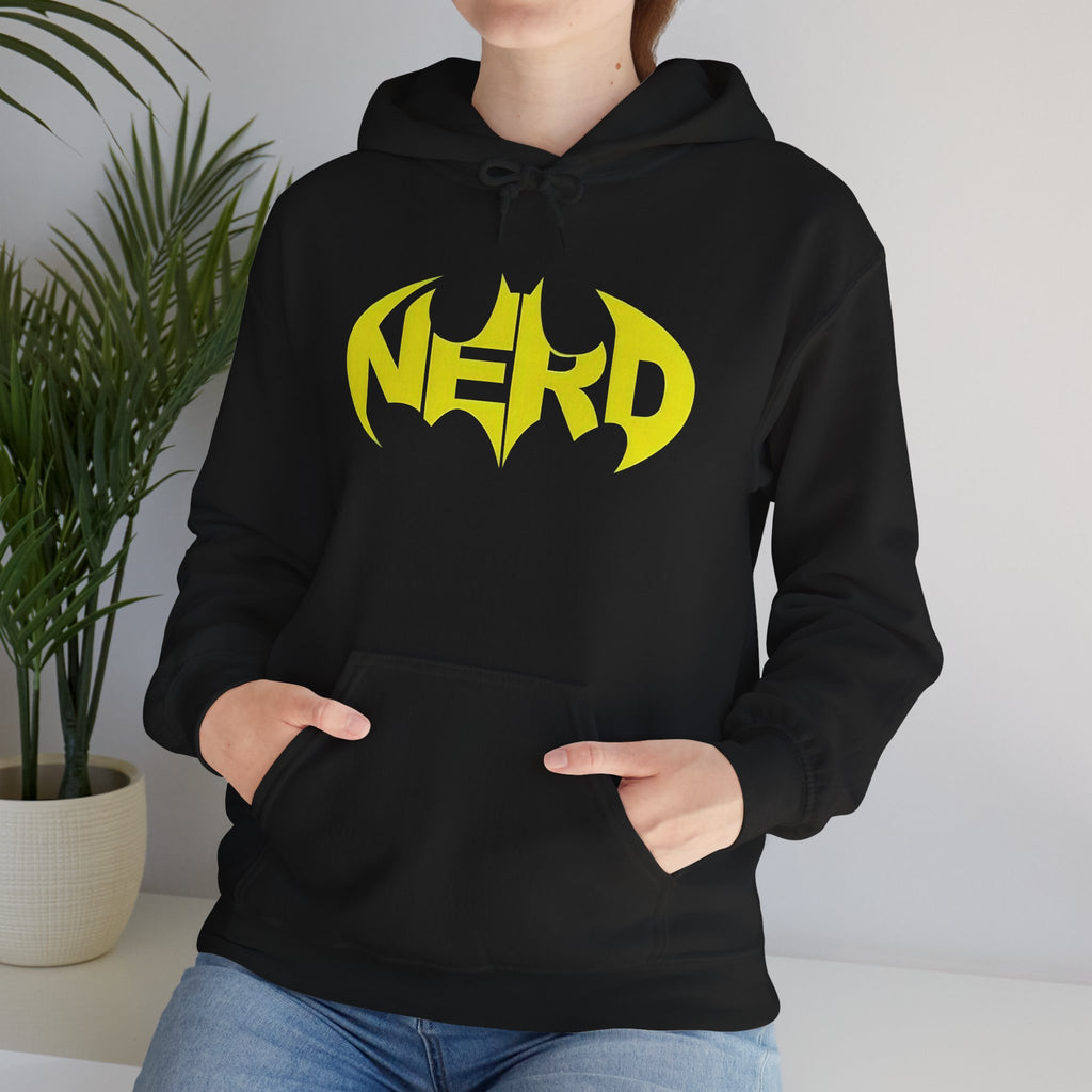 Nerd Batman Yellow Graphic Unisex Streetwear Hoodie