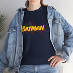 Batman  DC Comics inspired Logo T‑Shirt — Retro Yellow & Red Batman Emblem Tee