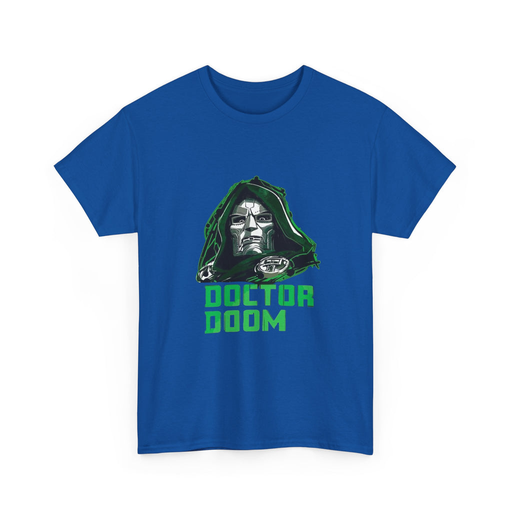 Doctor Doom Retro Green Villain Portrait T-Shirt — Avengers Graphic Tee