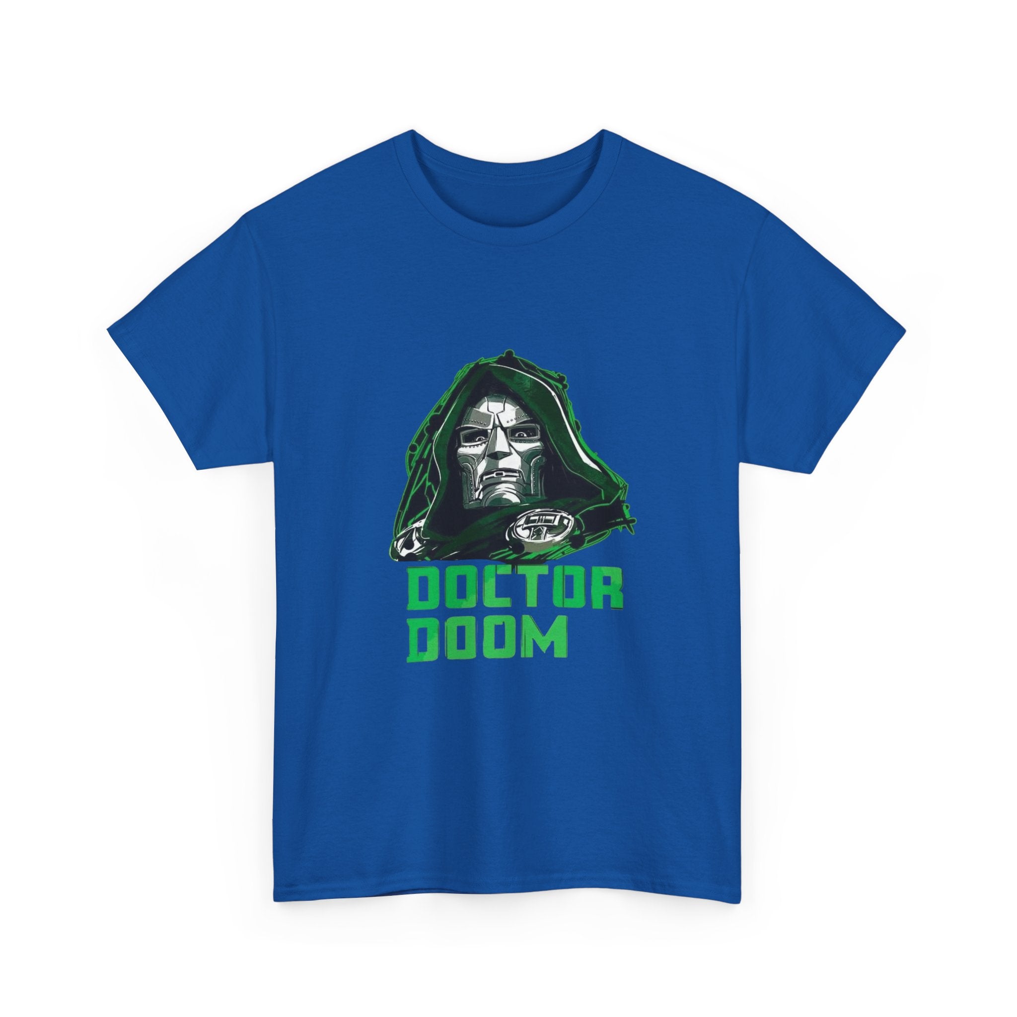 Doctor Doom Retro Green Villain Portrait T-Shirt — Avengers Graphic Tee
