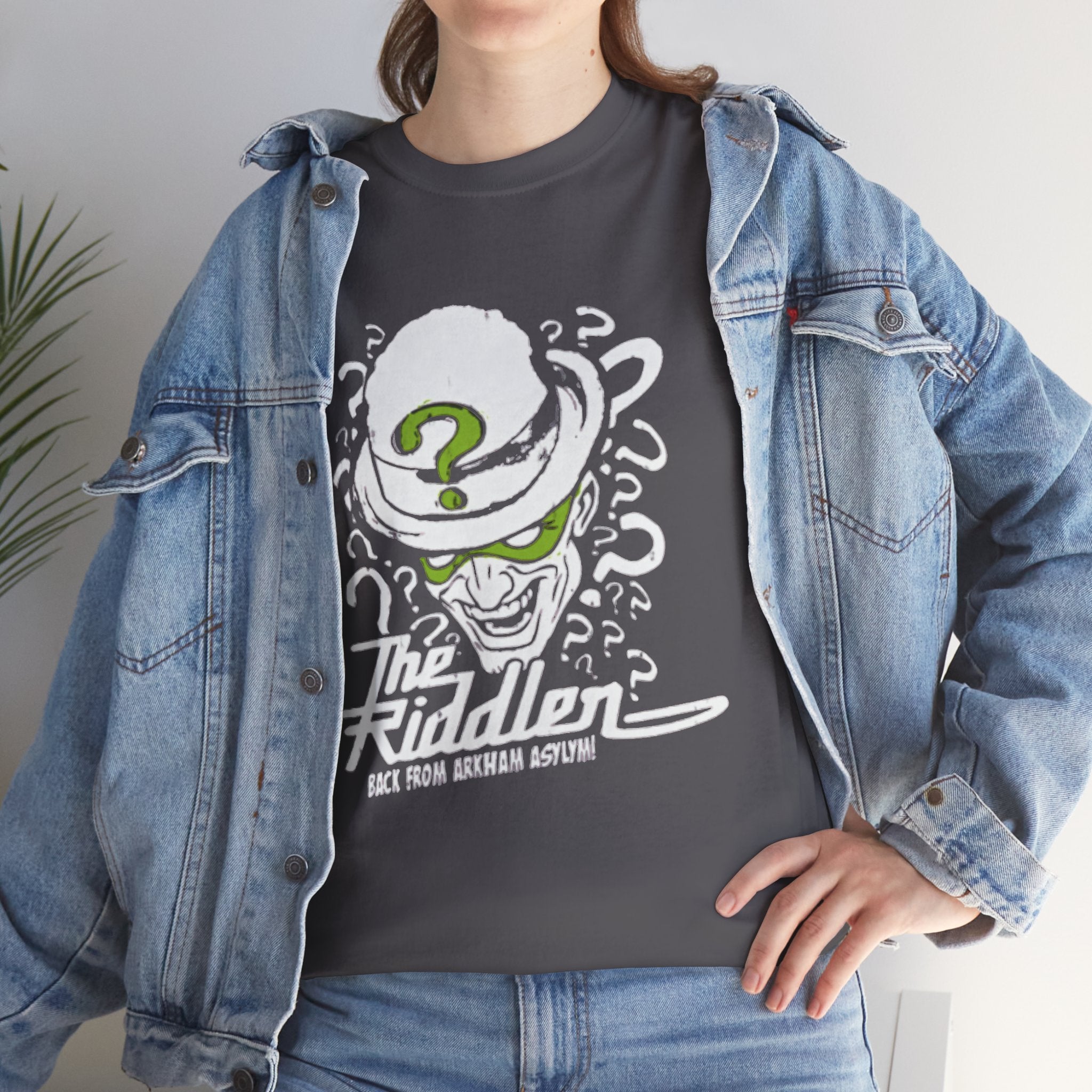 The Riddler T-Shirt – Vintage DC Batman Villain Graphic Tee | Gotham Puzzle Design