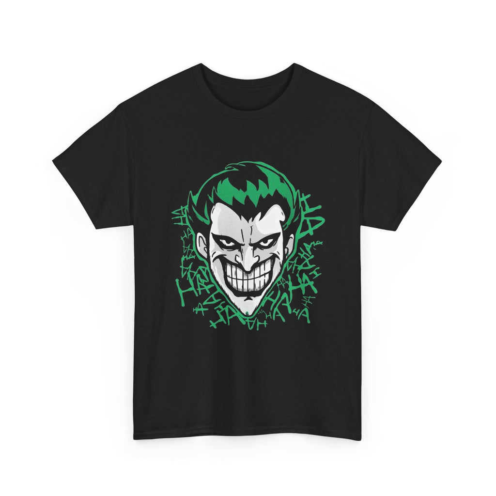 Joker Smile Graphic T-Shirt – Dark Villain Green Grin Unisex Tee