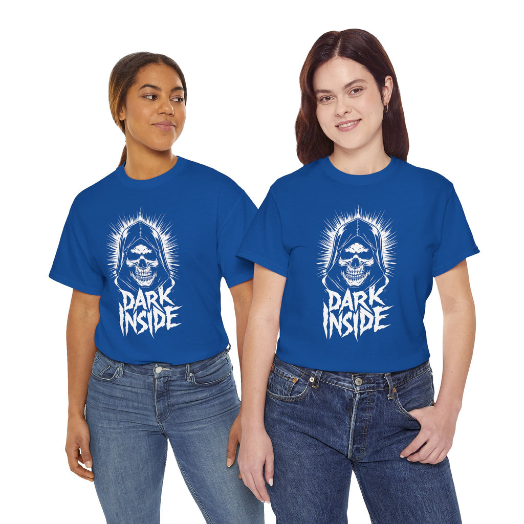 Dark Inside Skull Graphic T-Shirt — Gothic Halloween Alternative Tee