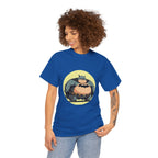 Funny Chubby Bat Hero T‑Shirt — Cute Fat Batman Parody Tee