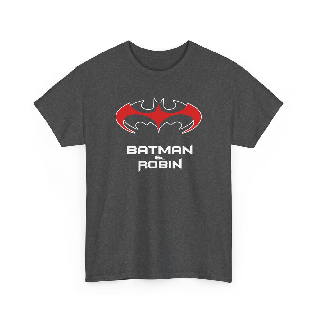 Batman & Robin 1997 Red Bat Emblem T‑Shirt - Batfamily shirt - George Clooney 90s Batman movie shirt