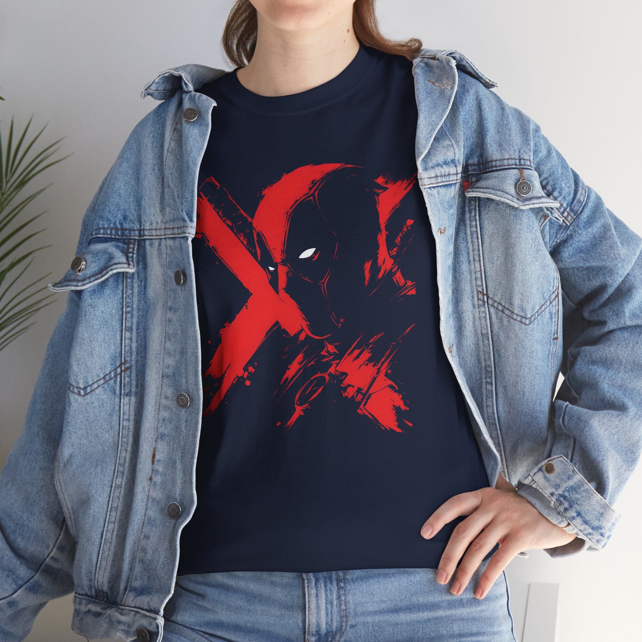 Deadpool Marvel Rivals Graphic Tee — Red X Masked Wade Wilson T-shirt