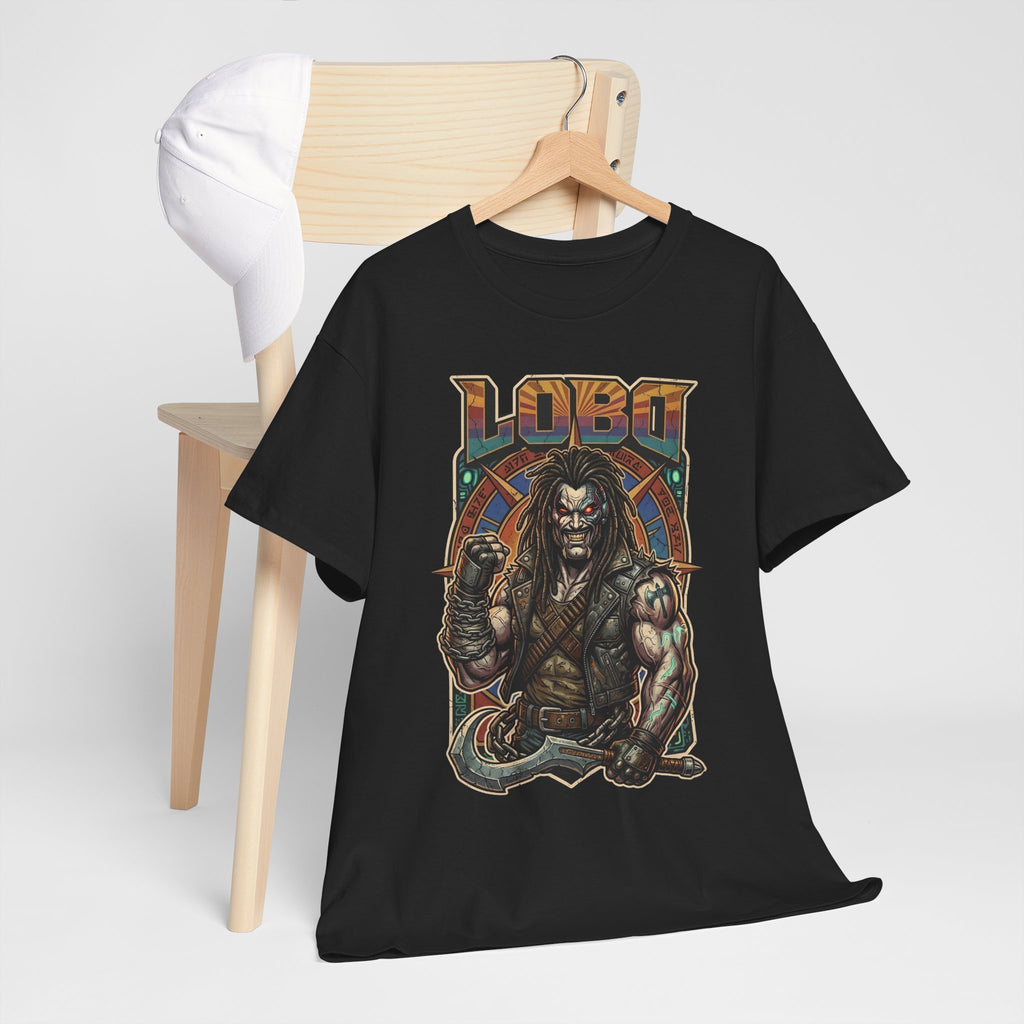 Lobo Warrior Graphic Tee – Jason Momoa’s DCU Czarnian Bounty Hunter T‑Shirt