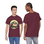 Funny Chubby Bat Hero T‑Shirt — Cute Fat Batman Parody Tee