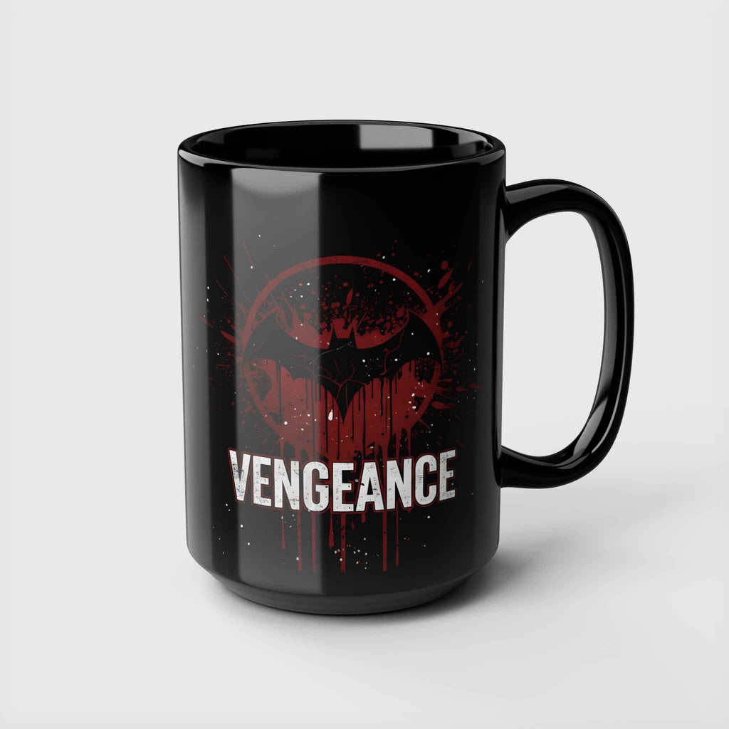 Batman Vengeance Blood Splatter Black Ceramic Mug