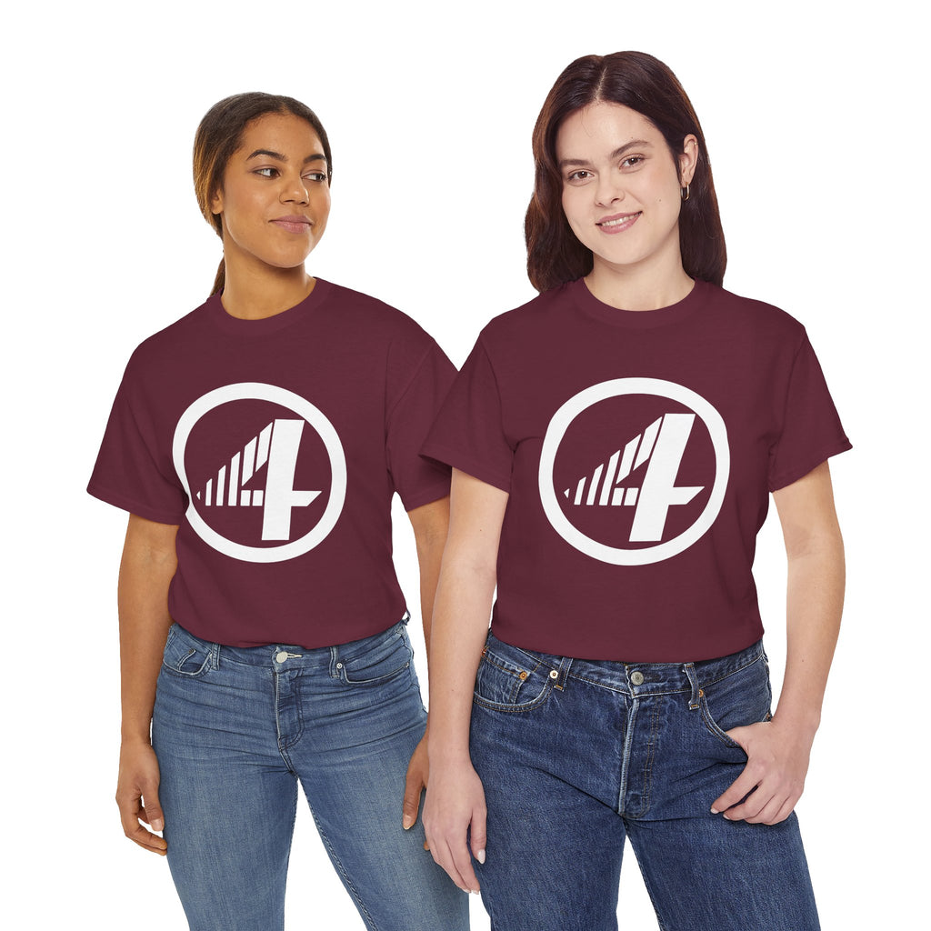 Fantastic Four Retro Logo T-Shirt — Minimalist Vintage Superhero Tee