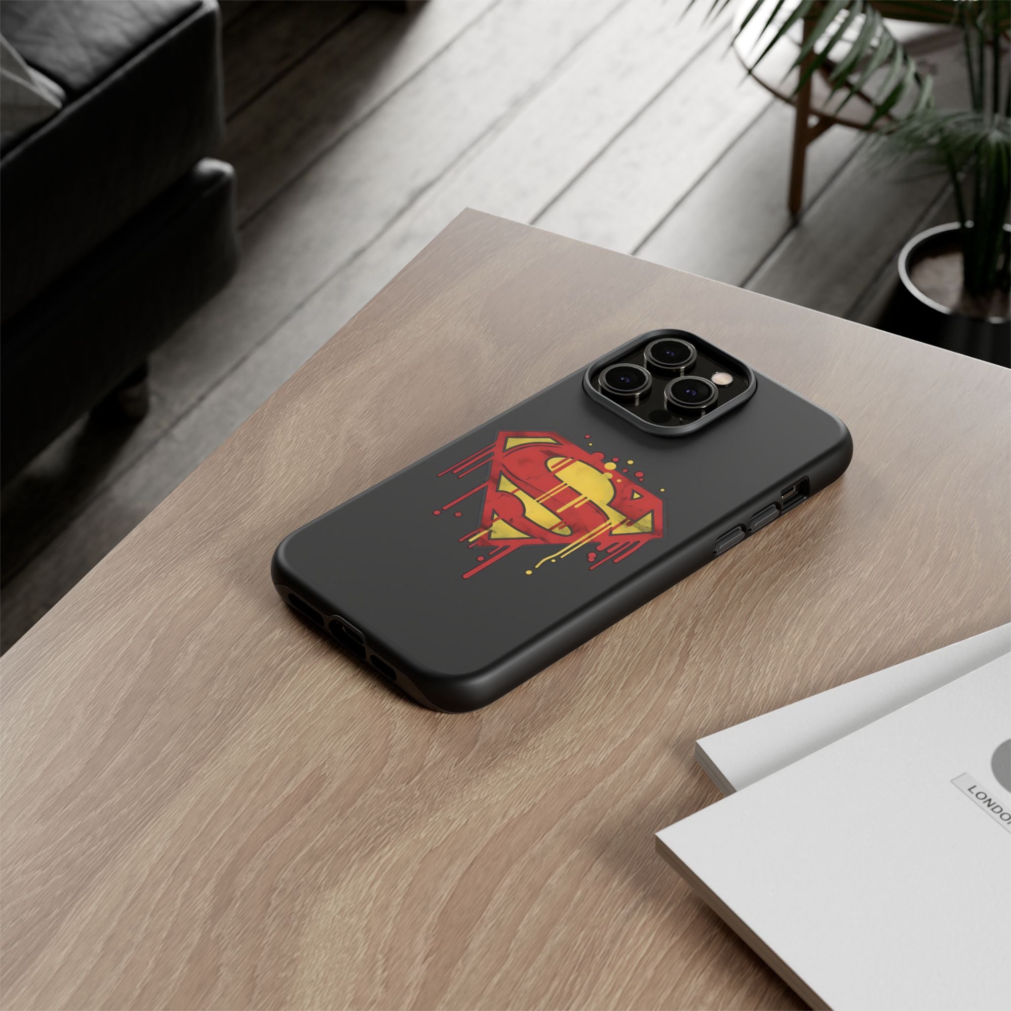 Superman Graphiti Hard iPhone Case