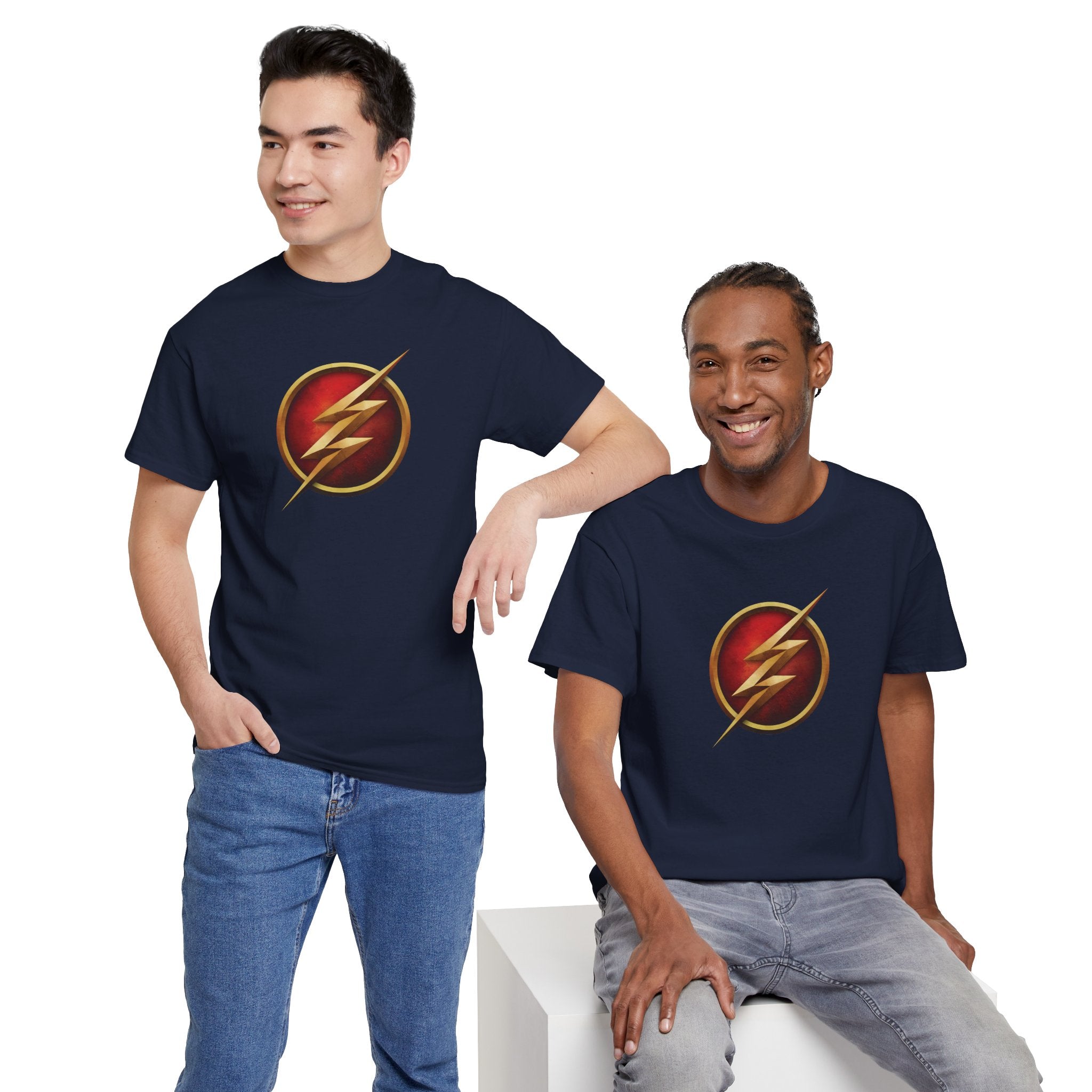 DC Flash Unisex T-shirt - Flashpoint & Classic Bolt Graphic Tee - Speed Force Apparel - Premium 100% Cotton Superhero Tee