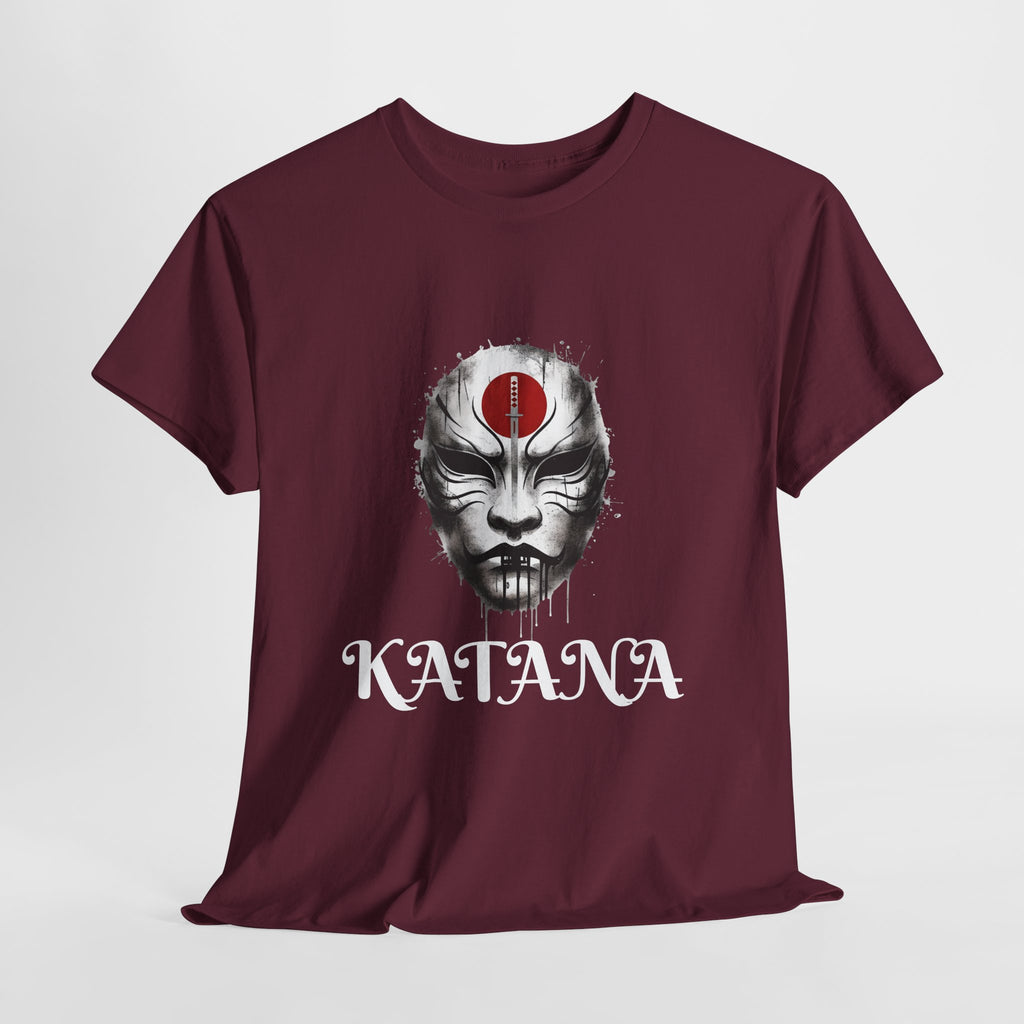 Samurai Mask T-Shirt — DC Katana Japanese Warrior Face Tee