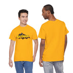 Batman  DC Comics inspired Logo T‑Shirt — Retro Yellow & Red Batman Emblem Tee