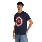 Vintage Captain America Shield Star T-Shirt - Unisex Distressed Avengers Tee