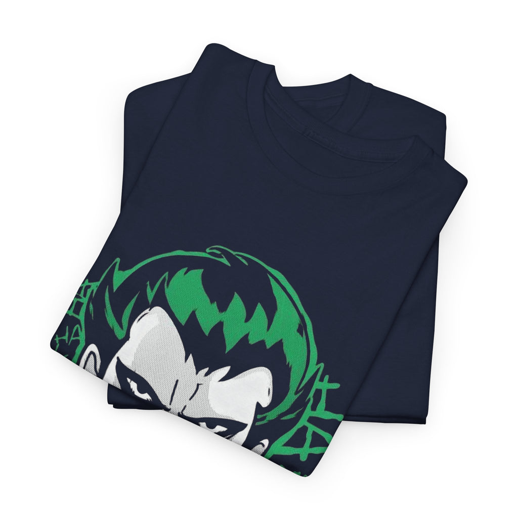 Joker Smile Graphic T-Shirt – Dark Villain Green Grin Unisex Tee
