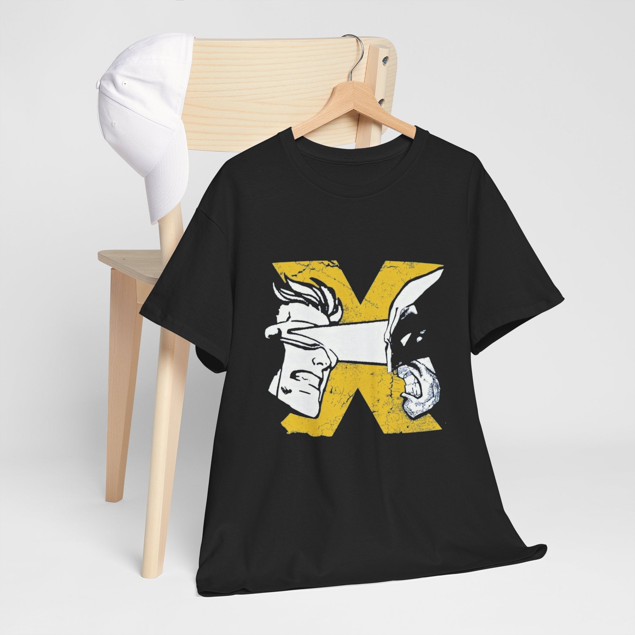 Wolverine vs Cyclops Vintage Graphic Tee — X‑Men Fan Shirt
