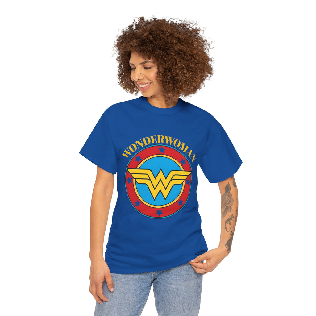 Wonder Woman Retro Logo Unisex T-Shirt - Classic DC Justice League Amazon Warrior Emblem Shirt