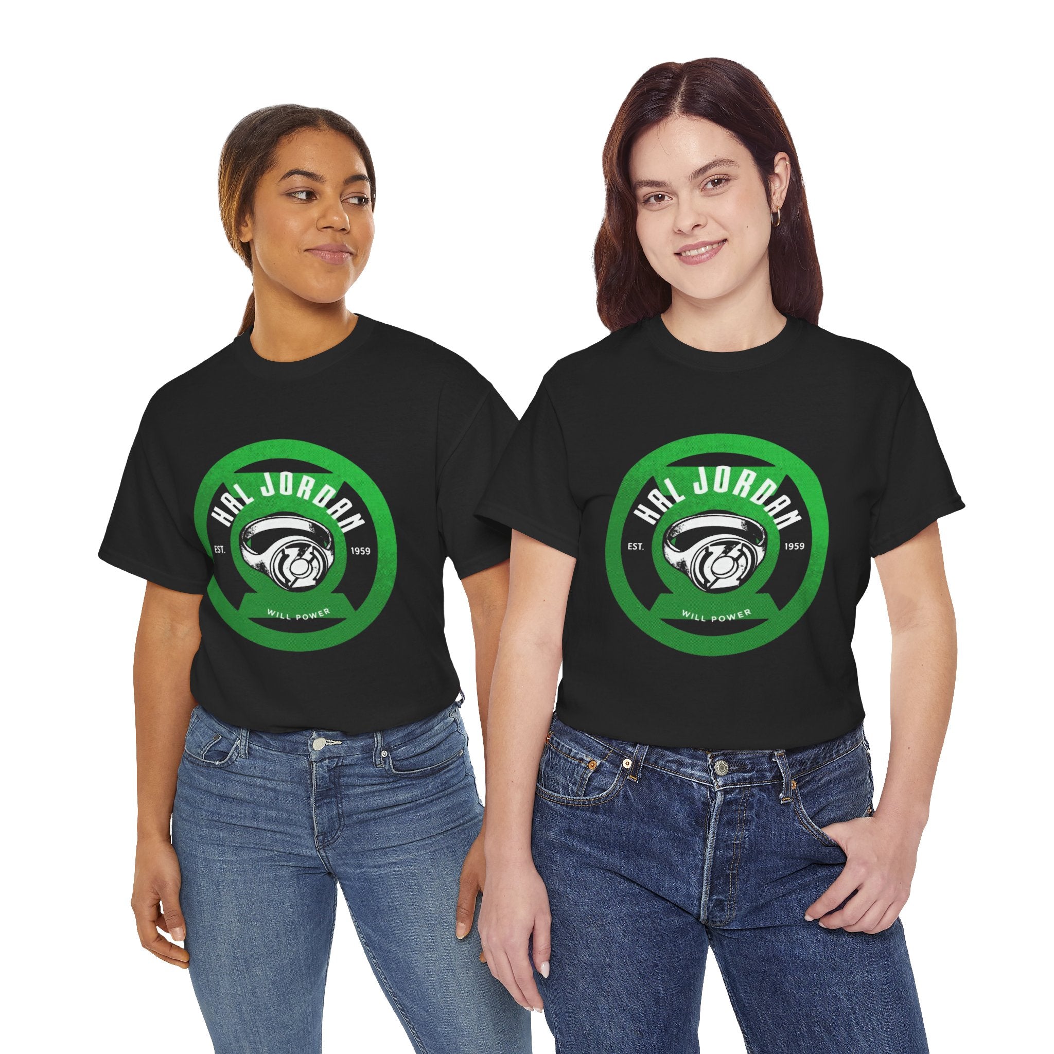 Green Lantern Hal Jordan Retro Logo Basketball T-Shirt