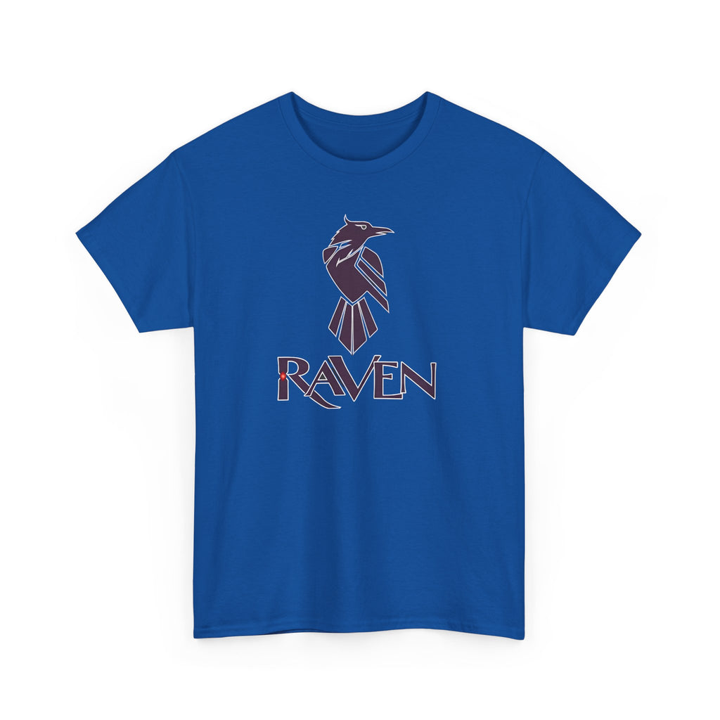 Teen Titans Raven Graphic Tee — Purple Geometric Raven Shirt