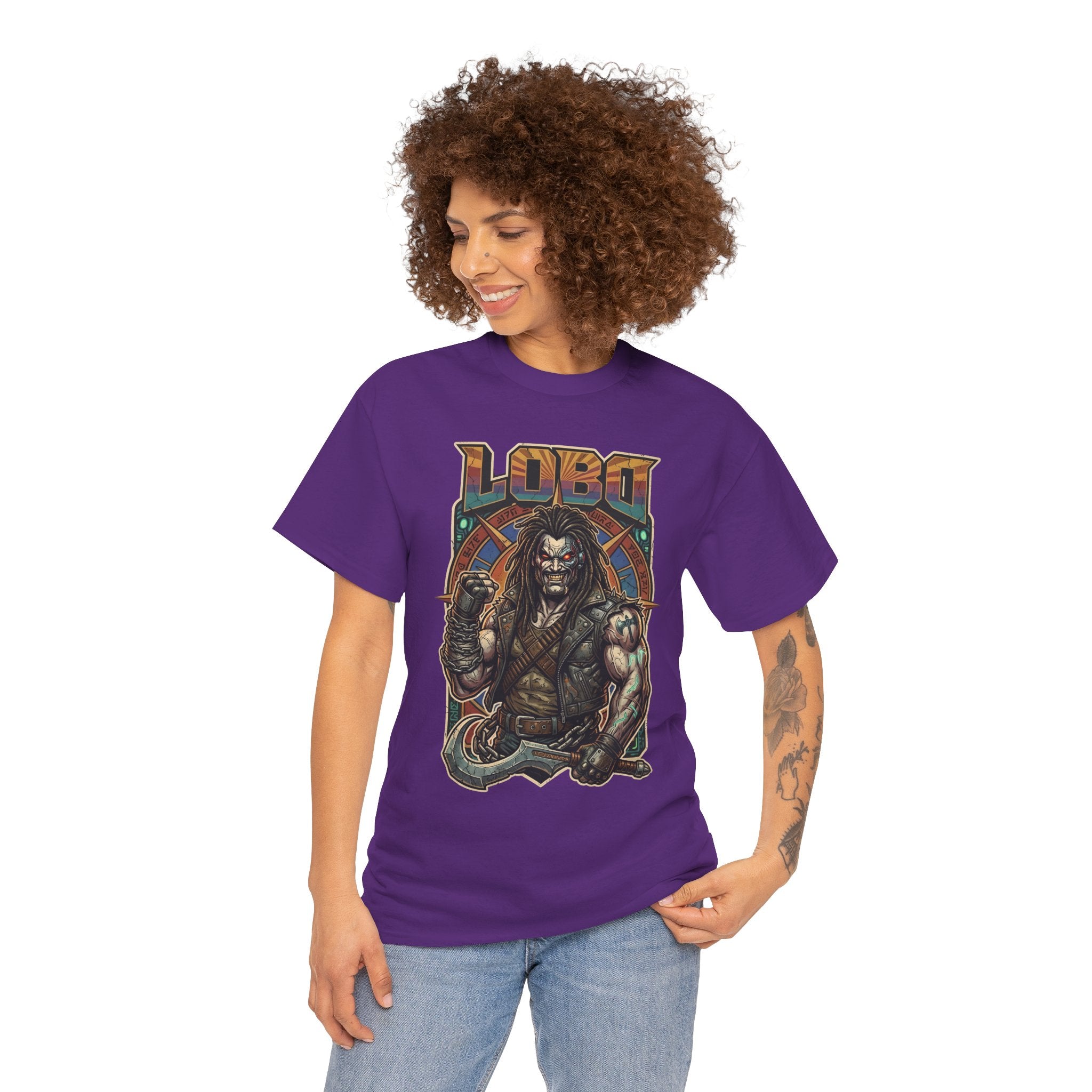 Lobo Warrior Graphic Tee – Jason Momoa’s DCU Czarnian Bounty Hunter T‑Shirt