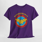 Wonder Woman Retro Logo Unisex T-Shirt - Classic DC Justice League Amazon Warrior Emblem Shirt