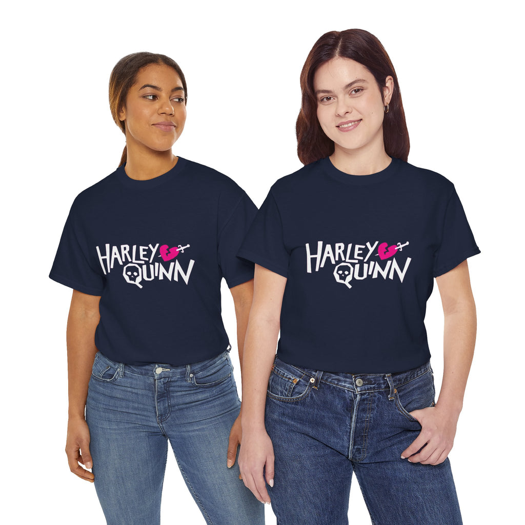 Harley Quinn Skull Heart Shirt – DC Comics Villain Graphic Tee
