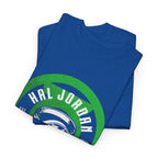 Green Lantern Hal Jordan Retro Logo Basketball T-Shirt