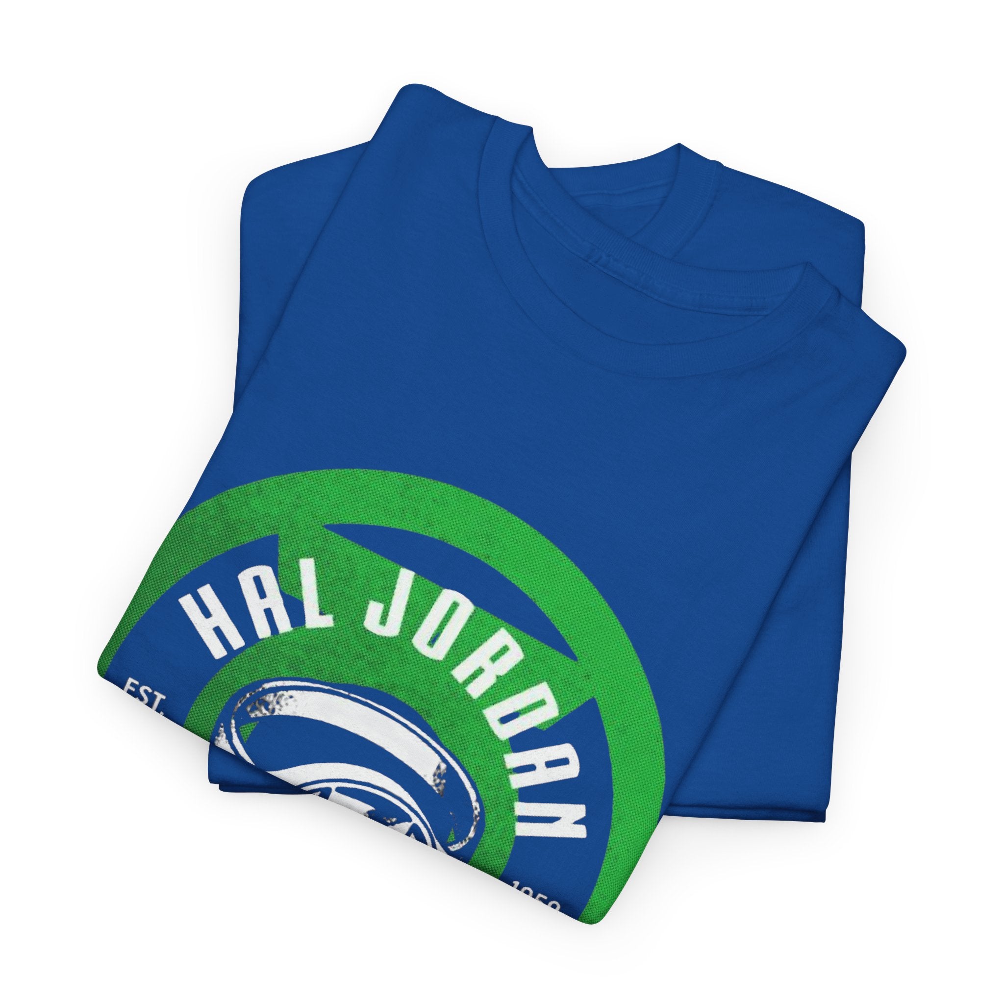 Green Lantern Hal Jordan Retro Logo Basketball T-Shirt
