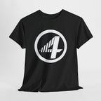 Fantastic Four Retro Logo T-Shirt — Minimalist Vintage Superhero Tee