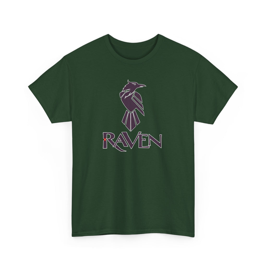 Teen Titans Raven Graphic Tee — Purple Geometric Raven Shirt