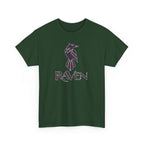 Teen Titans Raven Graphic Tee — Purple Geometric Raven Shirt