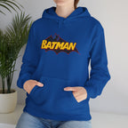 Batman DC Comics Inspired Logo Hoodie — Retro Bold Graphic Batman Sweatshirt