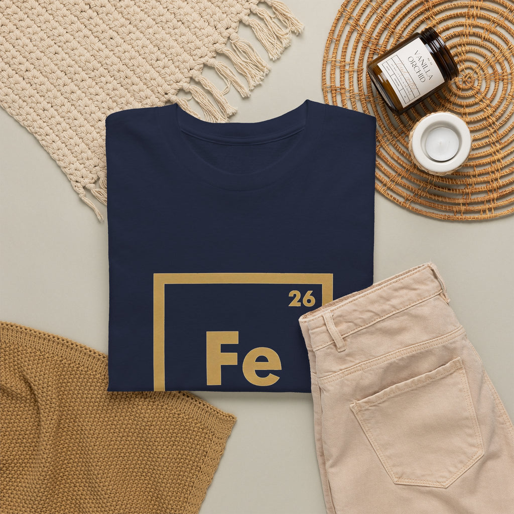 Fe Man The Periodic Avenger T-Shirt — Iron Man Nerds T-Shirt
