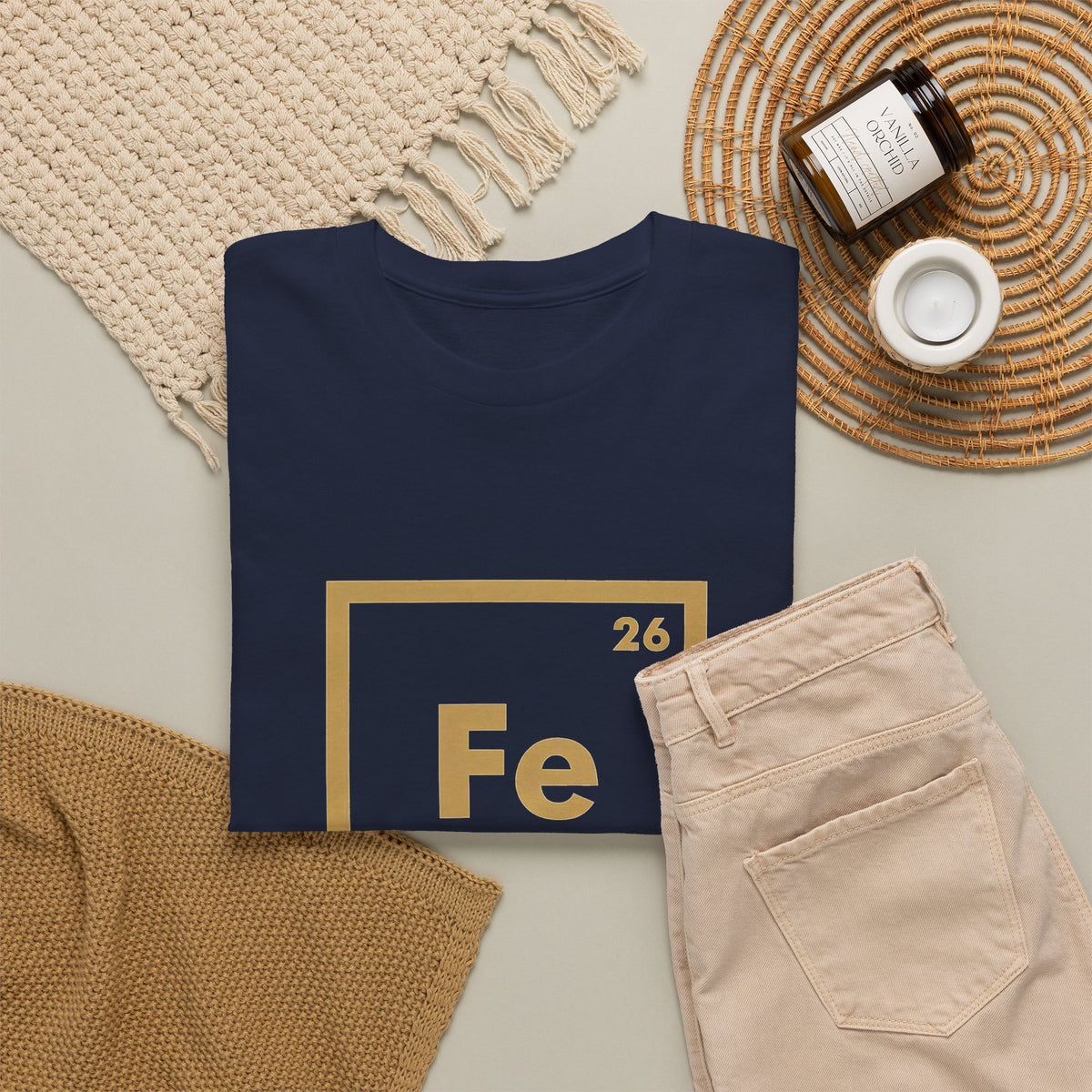 Fe Man The Periodic Avenger T-Shirt — Iron Man Nerds T-Shirt