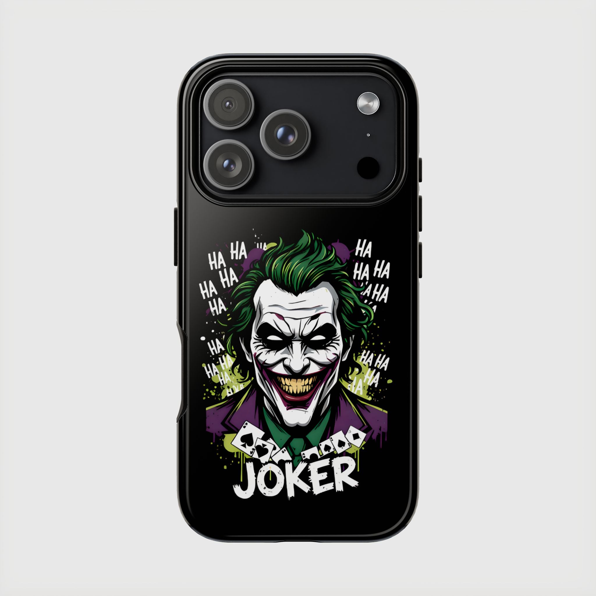 Joker "Bad Joke" DC Villain Hard Case for iPhone 17, 17 Air, 17 Pro Max, 16, 15, 14