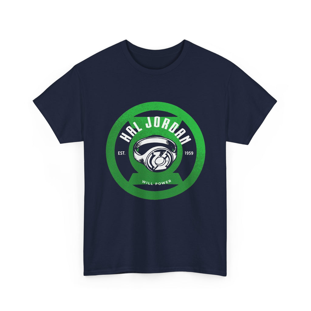 Green Lantern Hal Jordan Retro Logo Basketball T-Shirt