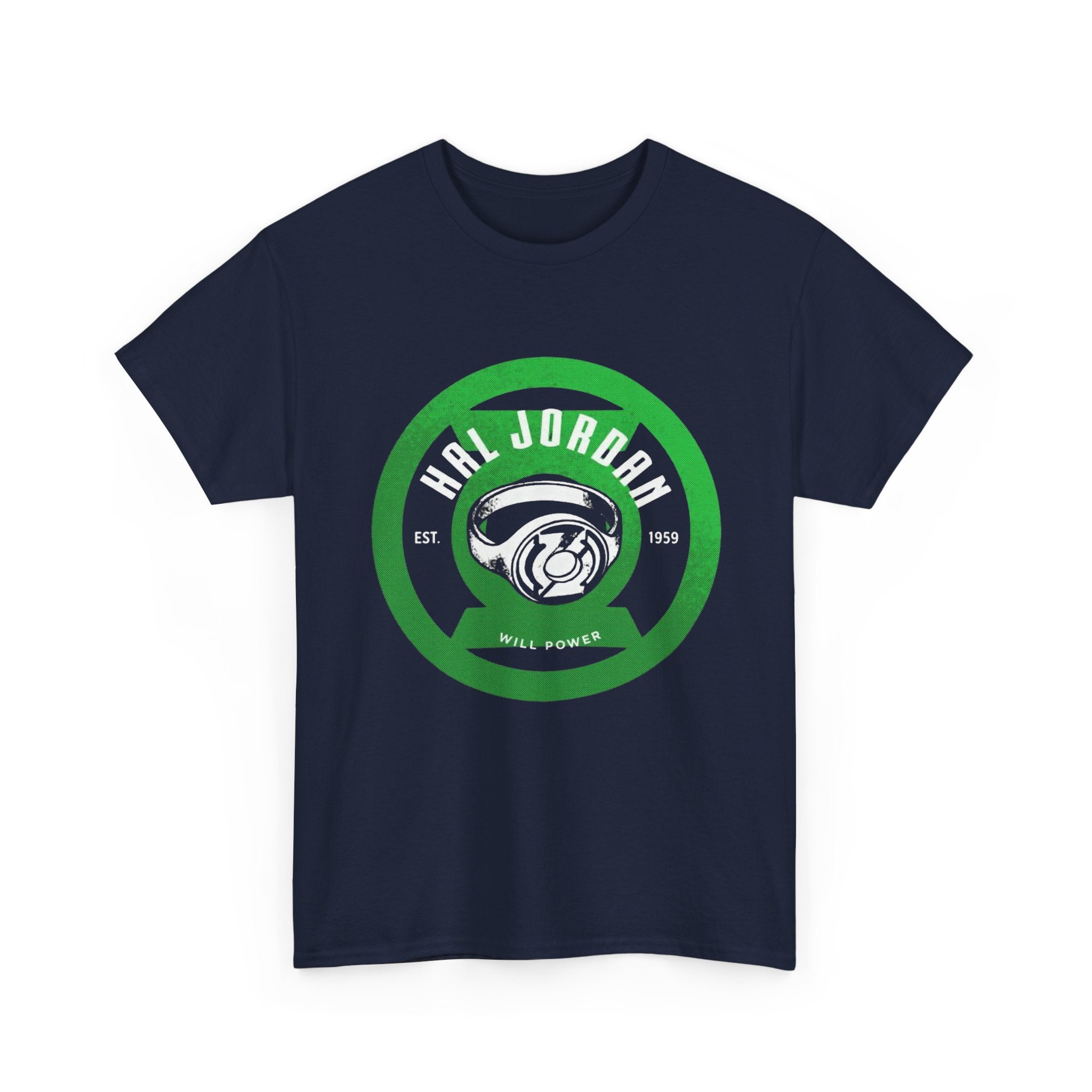 Green Lantern Hal Jordan Retro Logo Basketball T-Shirt