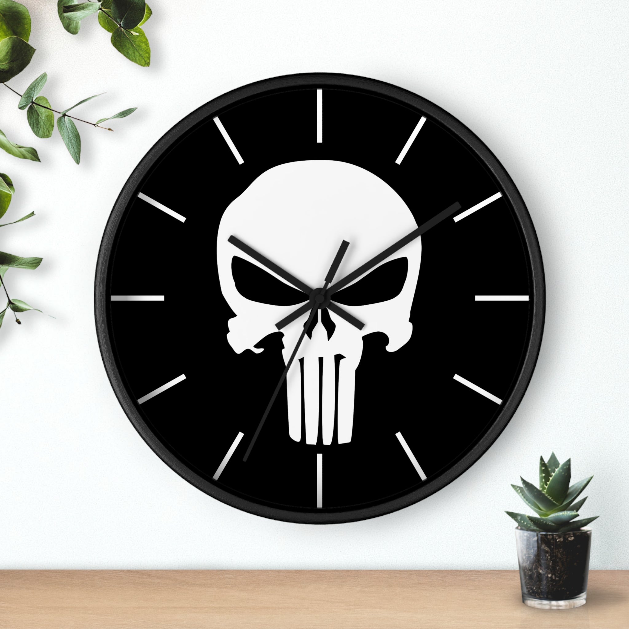 Punisher Logo Wall Clock — Frank Castle Home Decor