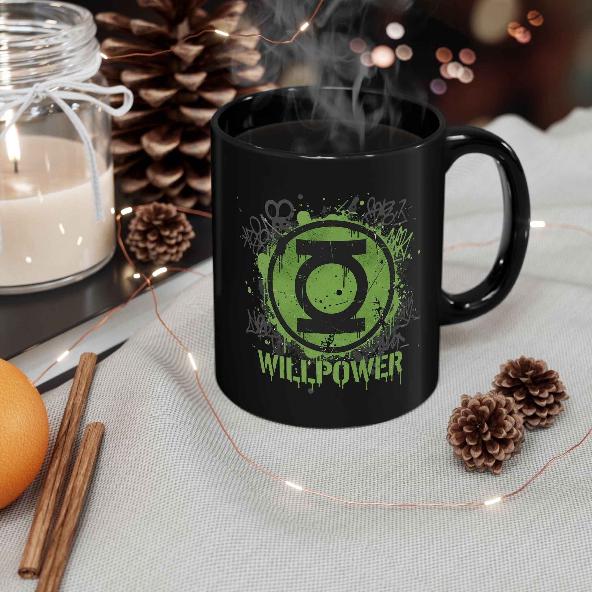 Edgy Willpower Lantern Street Art Statement Coffee Mug