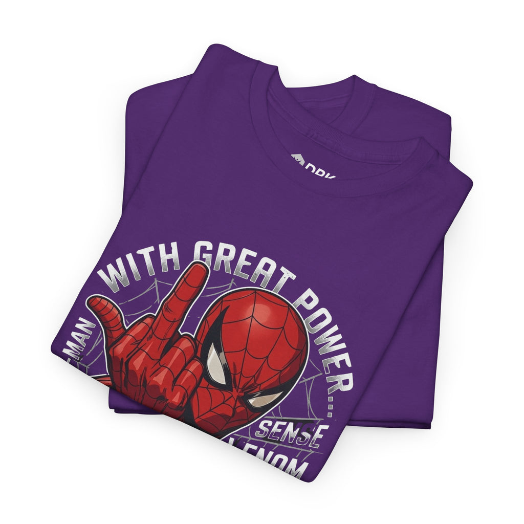 Marvel Spider-Man 'Gives the Finger' Comic Tee — Web-Slinger Graphic T-Shirt