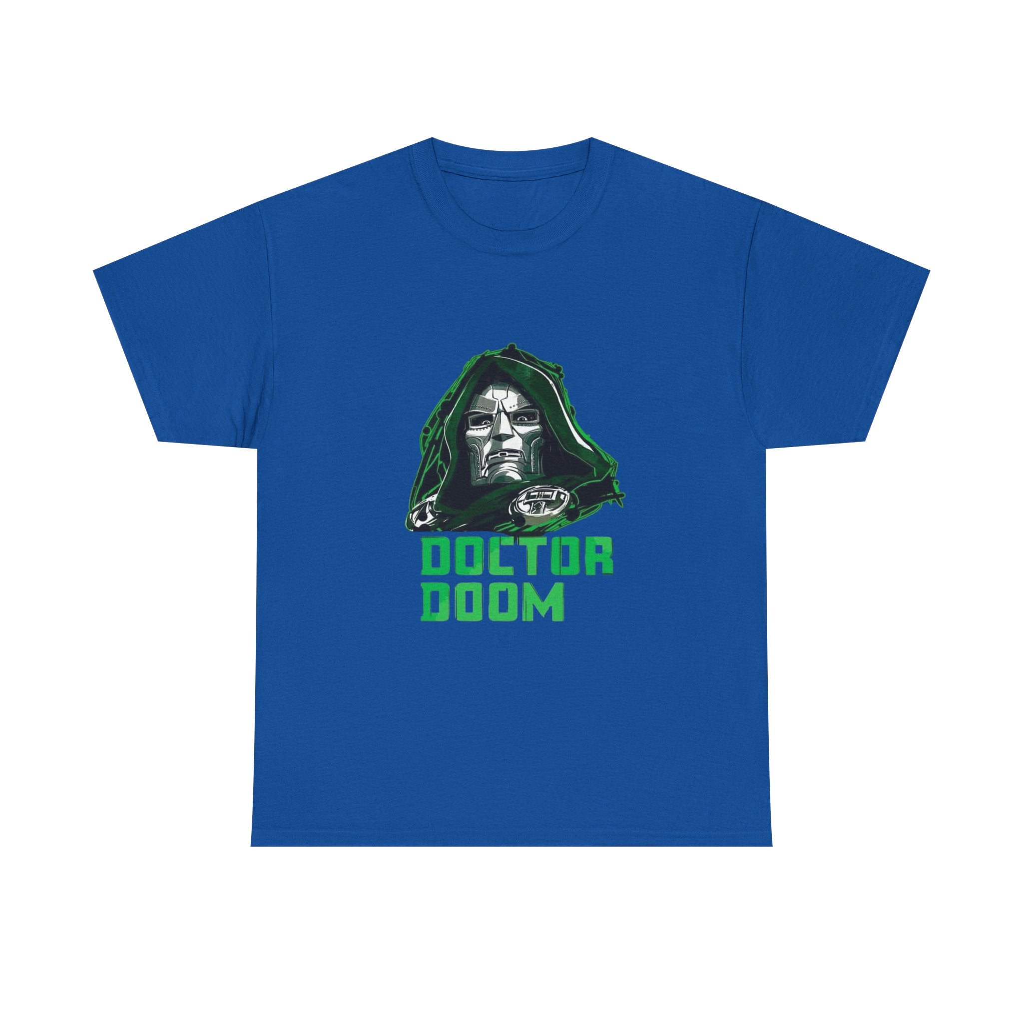 Doctor Doom Retro Green Villain Portrait T-Shirt — Avengers Graphic Tee