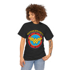 Wonder Woman Retro Logo Unisex T-Shirt - Classic DC Justice League Amazon Warrior Emblem Shirt