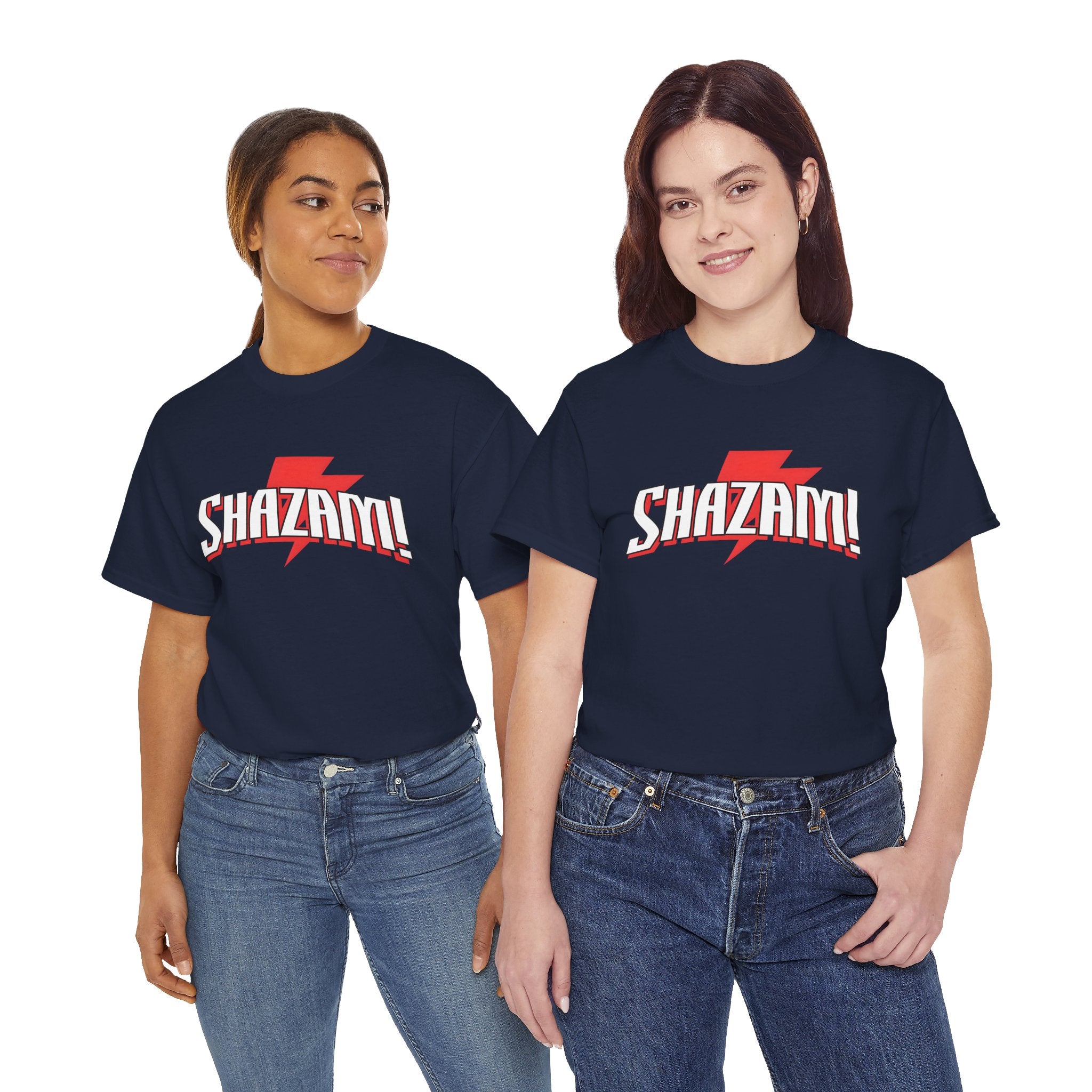 Shazam! Lightning Logo T-Shirt — Retro Comic Superhero Tee