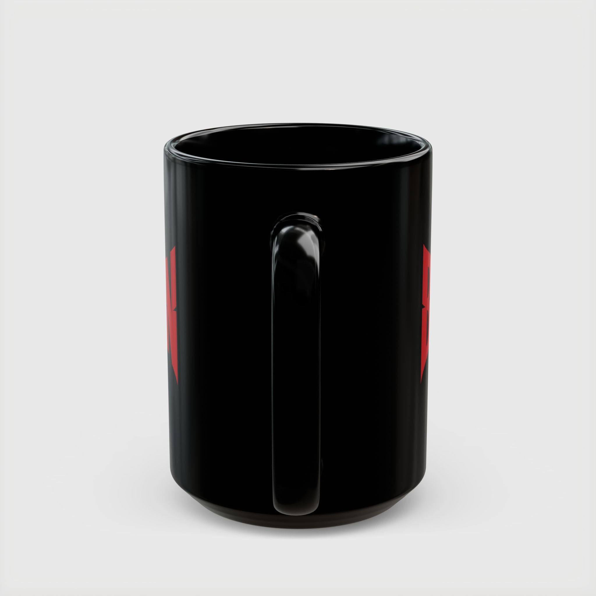 Batman Movie 2022 Red Logo Black Mug — 11oz & 15oz Ceramic Coffee Cup