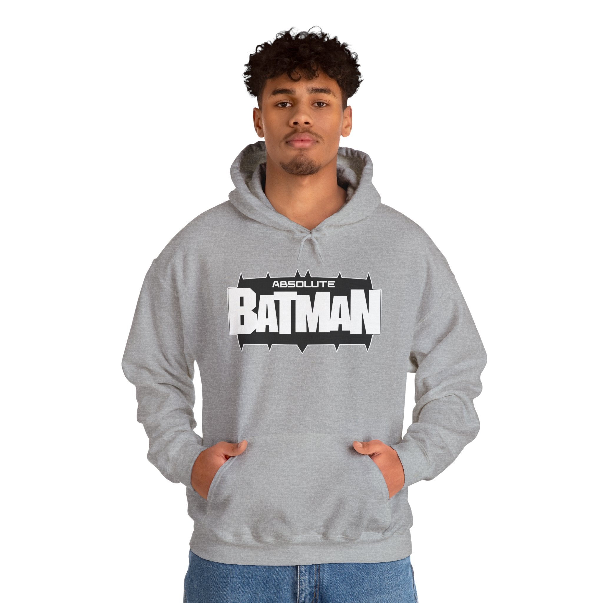 Absolute Batman Logo Unisex Hoodie – Gotham Knight Heavy Bat Graphic Hoodie