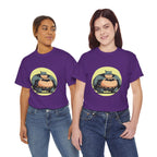 Funny Chubby Bat Hero T‑Shirt — Cute Fat Batman Parody Tee
